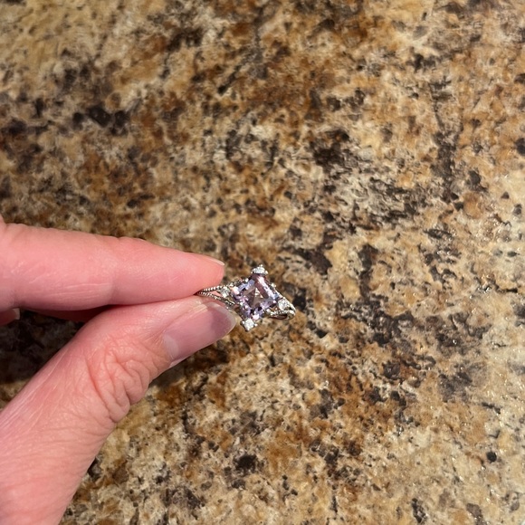 Adjustable amethyst ring - Picture 4 of 6